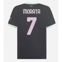 Fotbalové Dres AC Milan Alvaro Morata #7 Alternativní 2024-25 Krátký Rukáv